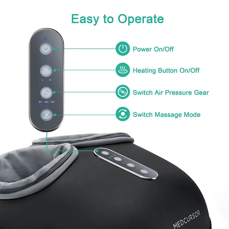 Revitalize Your Feet with the Electric Shiatsu Foot Massager – Deep Kneading Heat Therapy for Ultimate Relaxation and Pain Relief