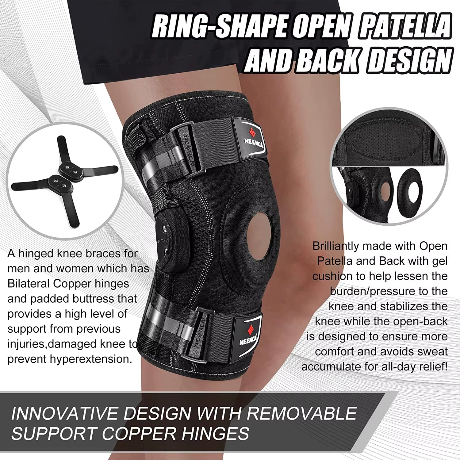 Knee Support with Side Stabilizers