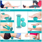 Foot Massager Massage Roller Balls Kit Yoga Sport Fitness Ball for Hand Leg Back Pain Therapy Deep Tissue Trigger Point Recovery